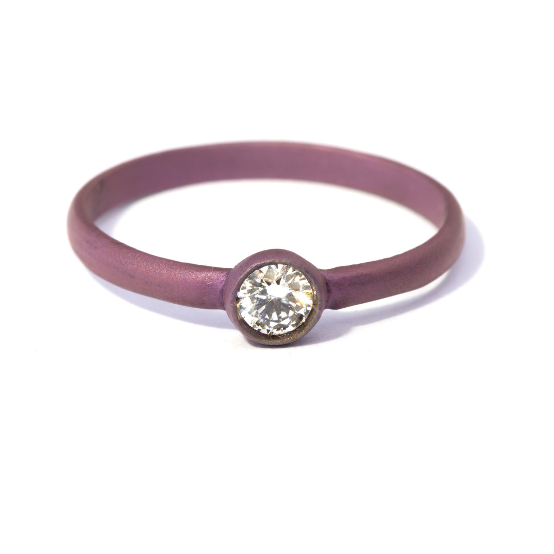 Valentine solitaire ring