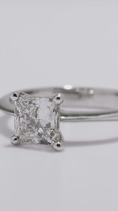 Anello princess 18kt